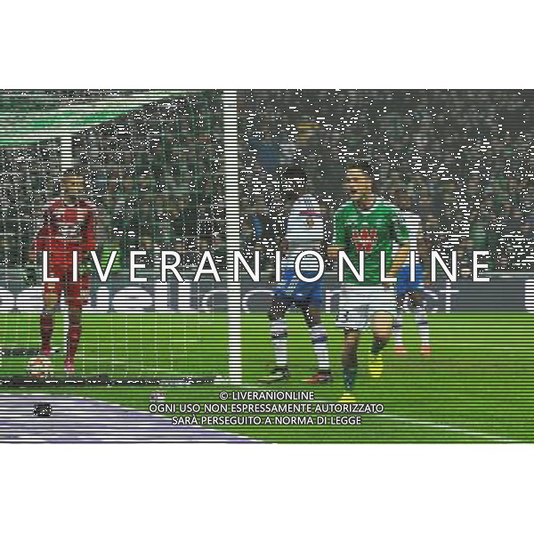 Joie Ricky VAN WOLFSWINKEL - 30.11.2014 - Saint Etienne / Lyon - 15eme journee de Ligue 1 Photo : Jean Paul Thomas / Icon Sport AG ALDO LIVERANI SAS ONLY ITALY