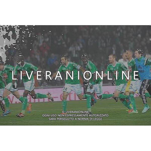 Joie Saint Etienne fin de match - 30.11.2014 - Saint Etienne / Lyon - 15eme journee de Ligue 1 Photo : Jean Paul Thomas / Icon Sport AG ALDO LIVERANI SAS ONLY ITALY