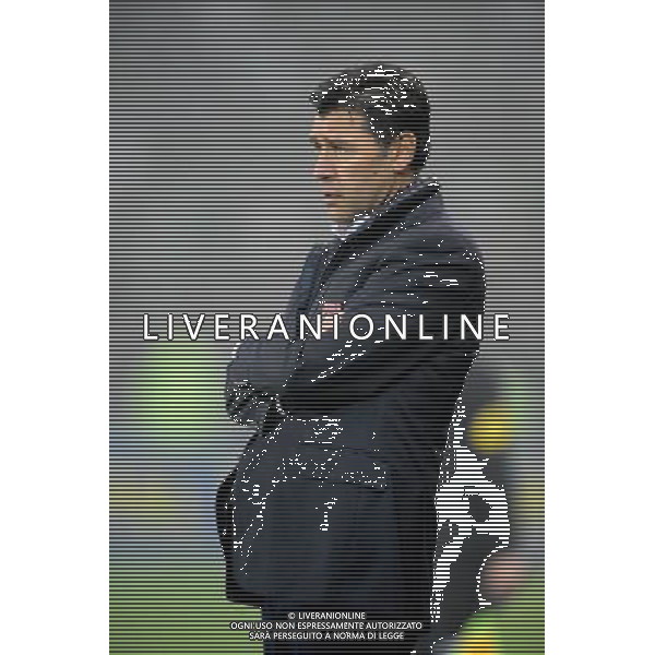 Hubert FOURNIER - 30.11.2014 - Saint Etienne / Lyon - 15eme journee de Ligue 1 Photo : Jean Paul Thomas / Icon Sport AG ALDO LIVERANI SAS ONLY ITALY