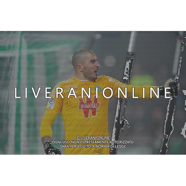 JOIE DE Stephane RUFFIER - 30.11.2014 - Saint Etienne / Lyon - 15eme journee de Ligue 1 Photo : Jean Paul Thomas / Icon Sport AG ALDO LIVERANI SAS ONLY ITALY