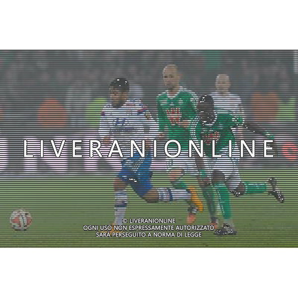 Nabil FEKIR / Ismael DIOMANDE - 30.11.2014 - Saint Etienne / Lyon - 15eme journee de Ligue 1 Photo : Jean Paul Thomas / Icon Sport AG ALDO LIVERANI SAS ONLY ITALY