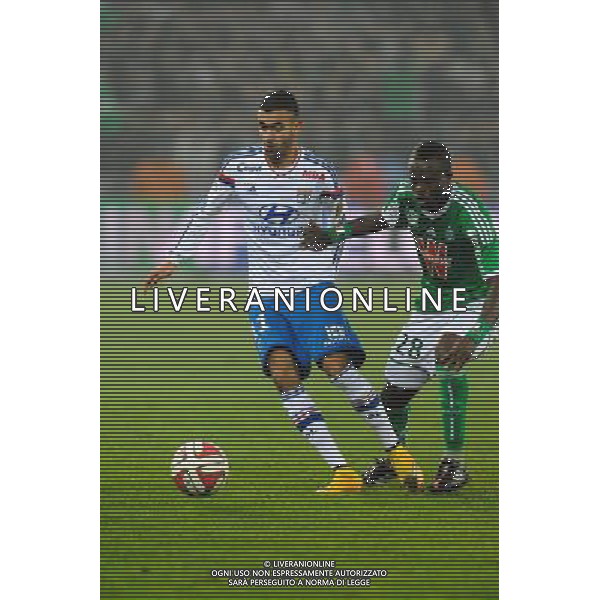 Rachid GHEZZAL / Ismael DIOMANDE - 30.11.2014 - Saint Etienne / Lyon - 15eme journee de Ligue 1 Photo : Jean Paul Thomas / Icon Sport AG ALDO LIVERANI SAS ONLY ITALY