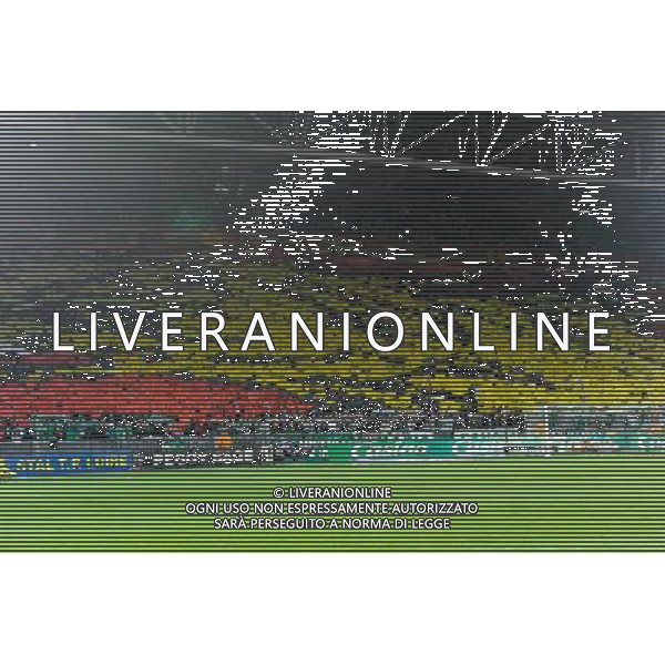 SUPPORTERS DE SAINT ETIENNE - 30.11.2014 - Saint Etienne / Lyon - 15eme journee de Ligue 1 Photo : Jean Paul Thomas / Icon Sport AG ALDO LIVERANI SAS ONLY ITALY