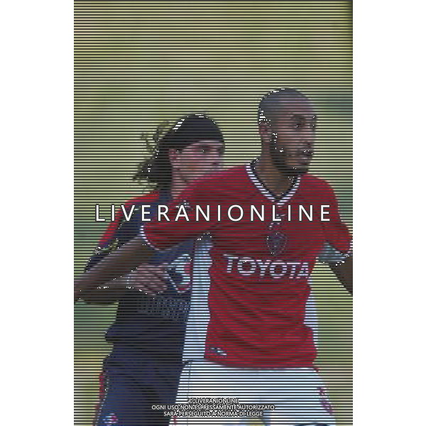 FOLGARIA 06 LUGLIO 2003 PRIMA AMICHEVOLE PERUGIA VIRTUS BASSANO NELLA FOTO: SAADI AL GHEDDAFI FOTO 1905/ROBERTO SETTONCE/ALDO LIVERANI