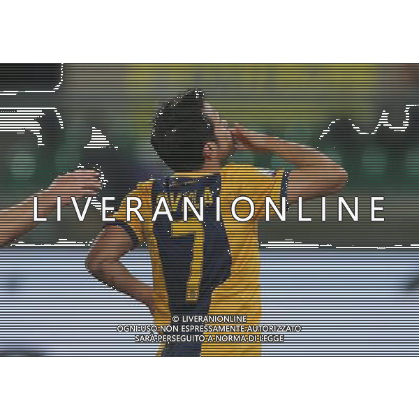 02-12-14 COPPA ITALIA 14-15 VERONA PERUGIA ESULTANZA SAVIOLA FOTO EXPRESS-AG ALDO LIVERANI SAS