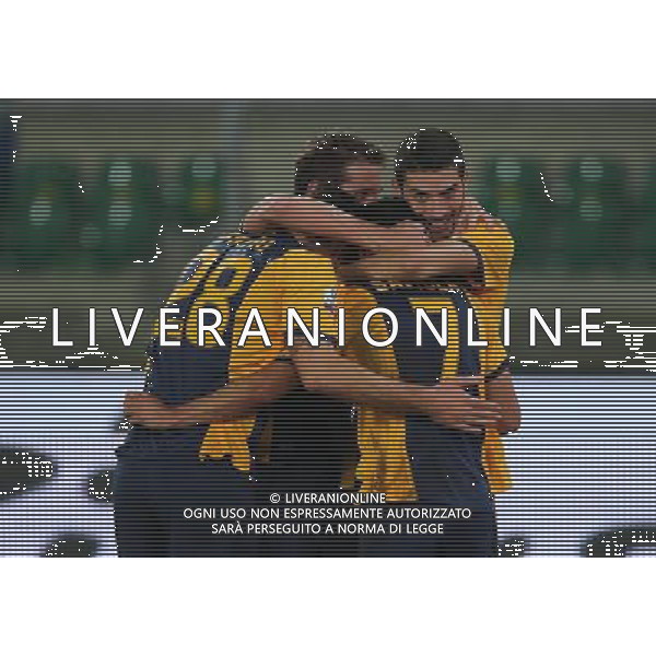 02-12-14 COPPA ITALIA 14-15 VERONA PERUGIA ESULTANZA SAVIOLA FOTO EXPRESS-AG ALDO LIVERANI SAS