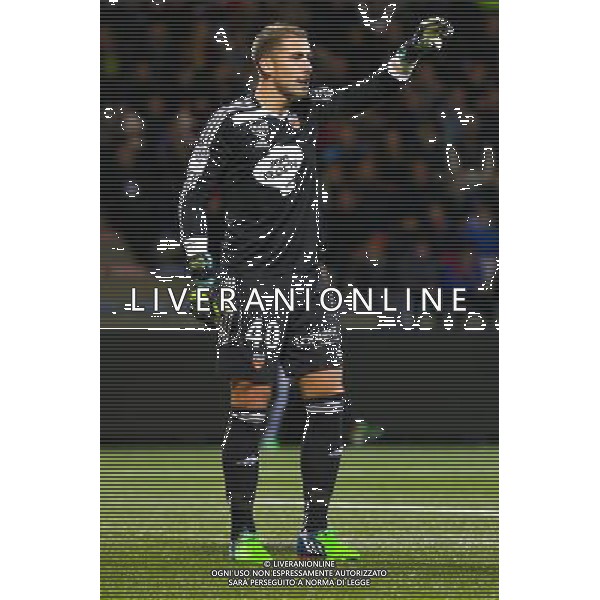 Benjamin LECOMTE - 02.12.2014 - Lorient / Marseille - 16eme journee de Ligue 1 Photo : Vincent Michel / Icon Sport AG ALDO LIVERANI SAS ONLY ITALY