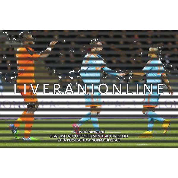 Andre Pierre Gignac / Dimitri PAYET - 02.12.2014 - Lorient / Marseille - 16eme journee de Ligue 1 Photo : Vincent Michel / Icon Sport AG ALDO LIVERANI SAS ONLY ITALY