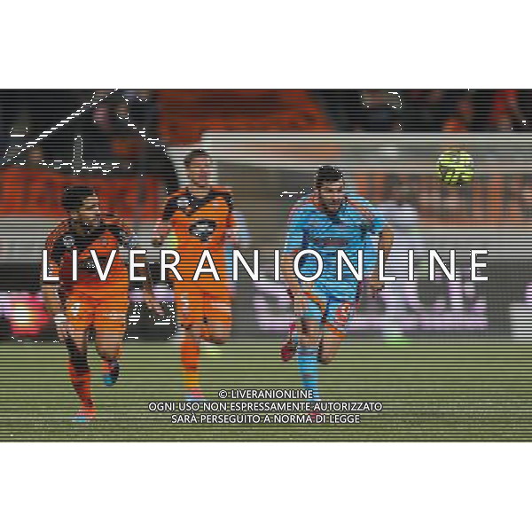 Wesley LAUTOA / Andre Pierre GIGNAC - 02.12.2014 - Lorient / Marseille - 16eme journÅ½e de Ligue 1 Photo : Vincent Michel / Icon Sport AG ALDO LIVERANI SAS ONLY ITALY