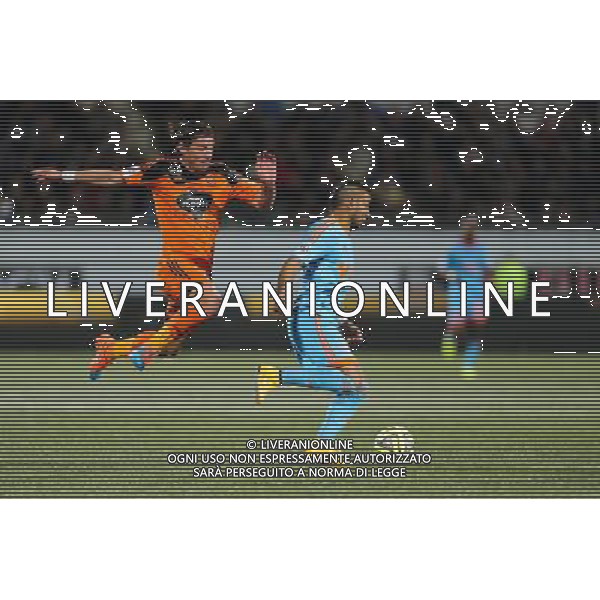 Dimitri PAYET / Medhi MOSTEFA - 02.12.2014 - Lorient / Marseille - 16eme journÅ½e de Ligue 1 Photo : Vincent Michel / Icon Sport AG ALDO LIVERANI SAS ONLY ITALY