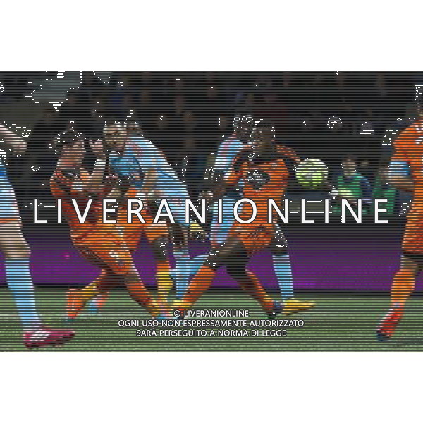 Goal Dimitri PAYET - 02.12.2014 - Lorient / Marseille - 16eme journÅ½e de Ligue 1 Photo : Vincent Michel / Icon Sport AG ALDO LIVERANI SAS ONLY ITALY
