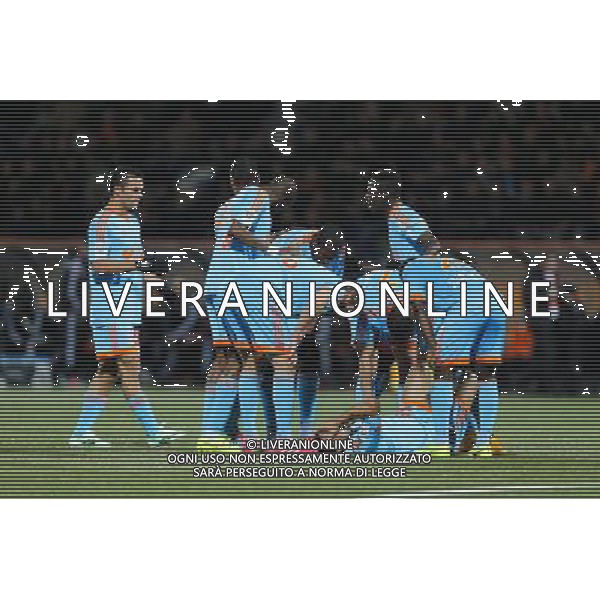 Blessure Dimitri PAYET - 02.12.2014 - Lorient / Marseille - 16eme journÅ½e de Ligue 1 Photo : Vincent Michel / Icon Sport AG ALDO LIVERANI SAS ONLY ITALY