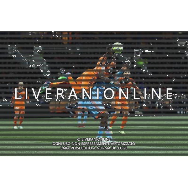 Lamine KONE / Michy BATSHUAYI - 02.12.2014 - Lorient / Marseille - 16eme journ e de Ligue 1 Photo : Vincent Michel / Icon Sport AG ALDO LIVERANI SAS ONLY ITALY