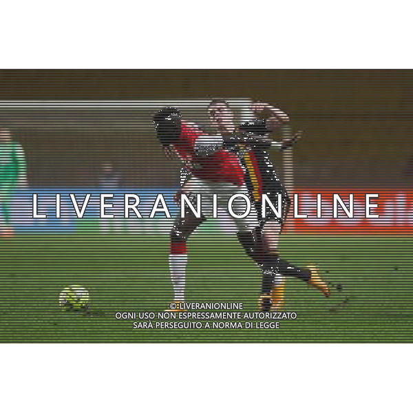 Tiemoue Bakayoko / Benjamin Bourigeaud - 02.12.2014 - Monaco / Lens - 16eme journee de Ligue 1 - Photo : Jean Christophe Magnenet / Icon Sport AG ALDO LIVERANI SAS ONLY ITALY