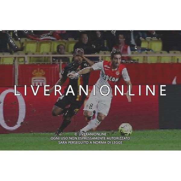 Ludovic Baal / Joao Moutinho - 02.12.2014 - Monaco / Lens - 16eme journee de Ligue 1 - Photo : Jean Christophe Magnenet / Icon Sport AG ALDO LIVERANI SAS ONLY ITALY