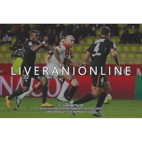 Wylan Cyprien / Aymen Abdennour - 02.12.2014 - Monaco / Lens - 16eme journee de Ligue 1 - Photo : Jean Christophe Magnenet / Icon Sport AG ALDO LIVERANI SAS ONLY ITALY