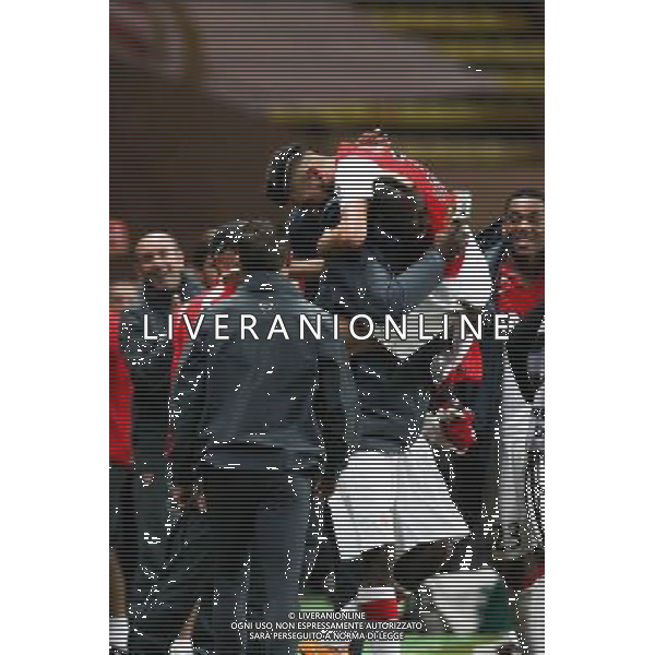 Joie Monaco - Yannick Ferreira Carrasco - 02.12.2014 - Monaco / Lens - 16eme journee de Ligue 1 - Photo : Jean Christophe Magnenet / Icon Sport AG ALDO LIVERANI SAS ONLY ITALY