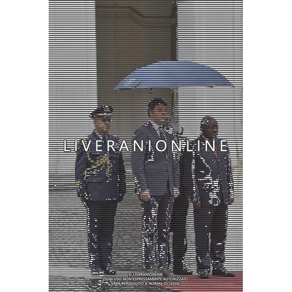 Roma - 03/12/2014 - Palazzo Chigi - Il Presidente del Consiglio dei Ministri Matteo Renzi incontra il Presidente della Repubblica del Mozambico Armando Emilio Guebuza ©Corradetti /AGENZIA ALDO LIVERANI SAS