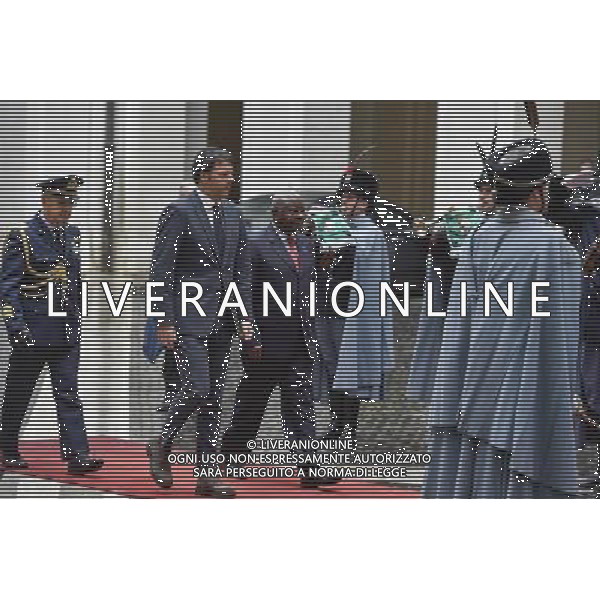 Roma - 03/12/2014 - Palazzo Chigi - Il Presidente del Consiglio dei Ministri Matteo Renzi incontra il Presidente della Repubblica del Mozambico Armando Emilio Guebuza ©Corradetti /AGENZIA ALDO LIVERANI SAS