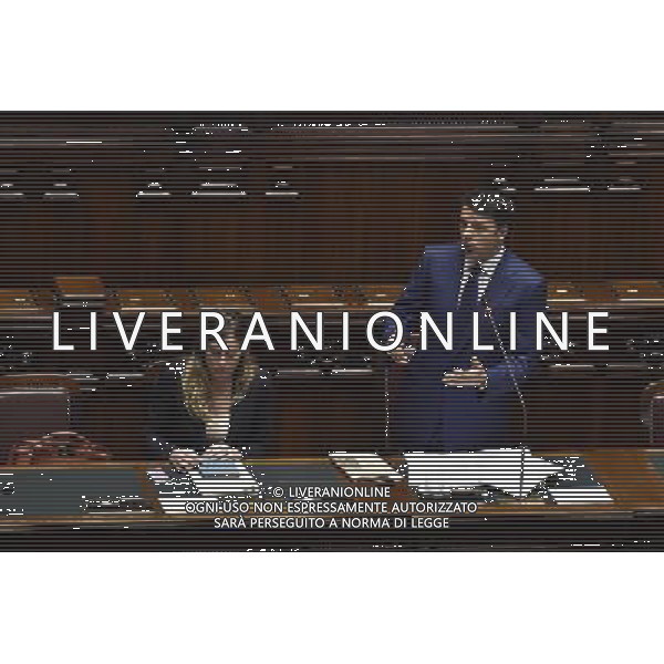 Svolgimento di interrogazioni a risposta immediata rivolte al presidente del Consiglio Matteo Renzi ( Question Time ) alla Camera Roma 03 dicembre 2014 nella foto Matteo Renzi con Maria Elena Boschi ©Corradetti/AGENZIA ALDO LIVERANI SAS