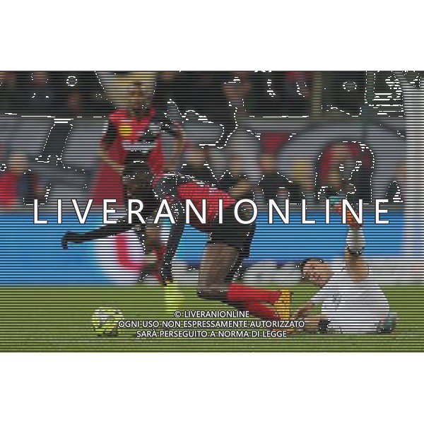 Sambou YATABARE / Julien FERET - 03.12.2014 - Guingamp / Caen - 16eme journee de Ligue 1 Photo : Vincent Michel / Icon Sport AG ALDO LIVERANI SAS ONLY ITALY