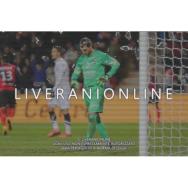 Deception Remy VERCOUTRE - 03.12.2014 - Guingamp / Caen - 16eme journee de Ligue 1 Photo : Vincent Michel / Icon Sport AG ALDO LIVERANI SAS ONLY ITALY