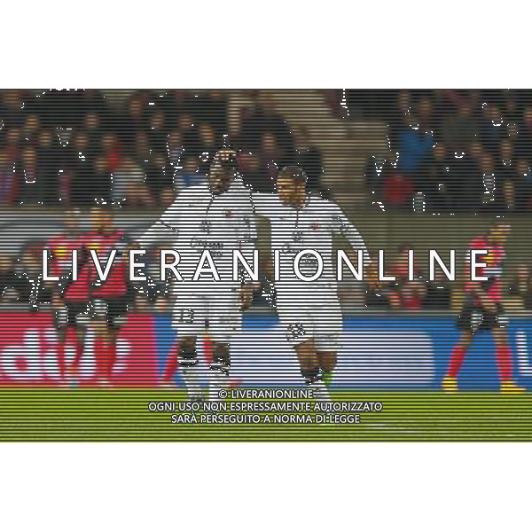 Jordan AEOTTI / Jean Jacques PIERRE - 03.12.2014 - Guingamp / Caen - 16eme journee de Ligue 1 Photo : Vincent Michel / Icon Sport AG ALDO LIVERANI SAS ONLY ITALY