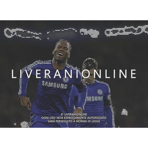 Chelsea\'s Didier Drogba Photographer Ashley Western/CameraSport Football - Barclays Premiership - Chelsea v Tottenham Hotspur - Wednesday 3rd December 2014 - Stamford Bridge - London © CameraSport - 43 Linden Ave. Countesthorpe. Leicester. England. LE8 5PG - Tel: +44 (0) 116 277 4147 - admin@camerasport.com - www.camerasport.com AG ALDO LIVERANI SAS ONLY ITALY