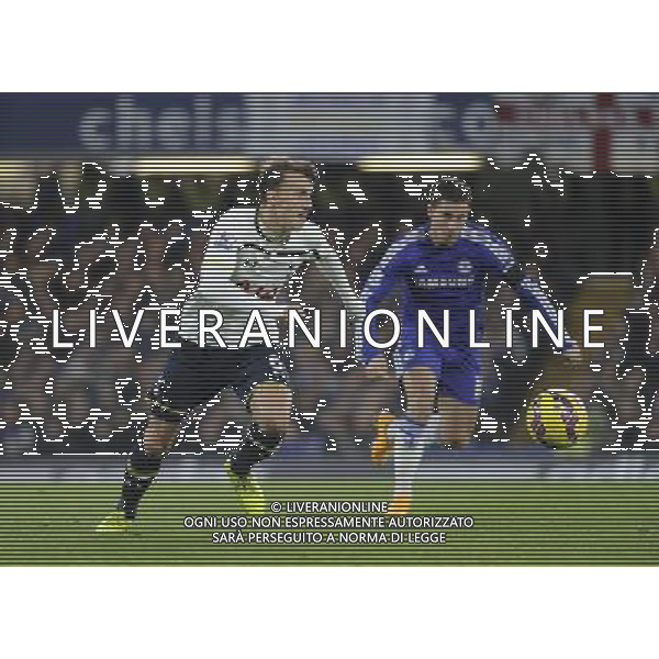 Tottenham Hotspur\'s Vlad Chiriches in action during todays match Photographer Ashley Western/CameraSport Football - Barclays Premiership - Chelsea v Tottenham Hotspur - Wednesday 3rd December 2014 - Stamford Bridge - London © CameraSport - 43 Linden Ave. Countesthorpe. Leicester. England. LE8 5PG - Tel: +44 (0) 116 277 4147 - admin@camerasport.com - www.camerasport.com AG ALDO LIVERANI SAS ONLY ITALY