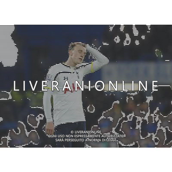 Tottenham Hotspur\'s Vlad Chiriches dejected after te 3rd Chelsea goal Photographer Ashley Western/CameraSport Football - Barclays Premiership - Chelsea v Tottenham Hotspur - Wednesday 3rd December 2014 - Stamford Bridge - London © CameraSport - 43 Linden Ave. Countesthorpe. Leicester. England. LE8 5PG - Tel: +44 (0) 116 277 4147 - admin@camerasport.com - www.camerasport.com AG ALDO LIVERANI SAS ONLY ITALY