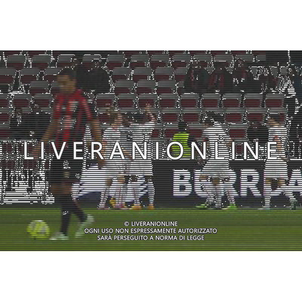 Paul Georges NTEP / Steven MOREIRA / Christian BRULS - 03.12.2014 - Nice / Rennes - 16eme journee de Ligue 1 Photo : Jean Christophe Magnenet / Icon Sport /AGENZIA ALDO LIVERANI SAS - ITALY ONLY - EDITORIAL USE ONLY