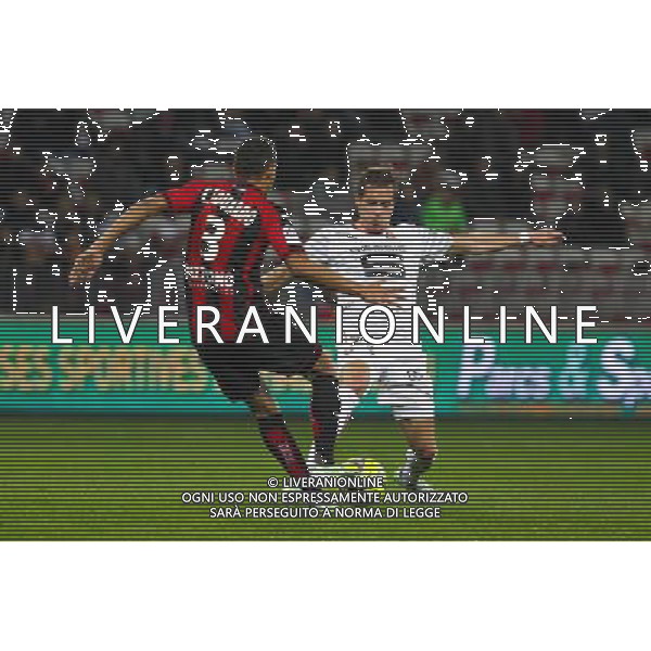 Carlos EDUARDO / Anders KONRADSEN - 03.12.2014 - Nice / Rennes - 16eme journee de Ligue 1 Photo : Jean Christophe Magnenet / Icon Sport /AGENZIA ALDO LIVERANI SAS - ITALY ONLY - EDITORIAL USE ONLY