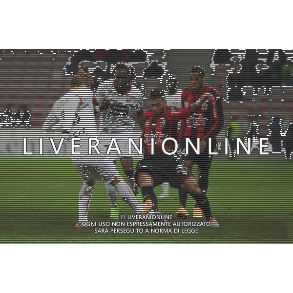 Pedro HENRIQUE / Mahamadou HABIBOU / Llyod PALUN / Alassane PLEA - 03.12.2014 - Nice / Rennes - 16eme journee de Ligue 1 Photo : Jean Christophe Magnenet / Icon Sport /AGENZIA ALDO LIVERANI SAS - ITALY ONLY - EDITORIAL USE ONLY