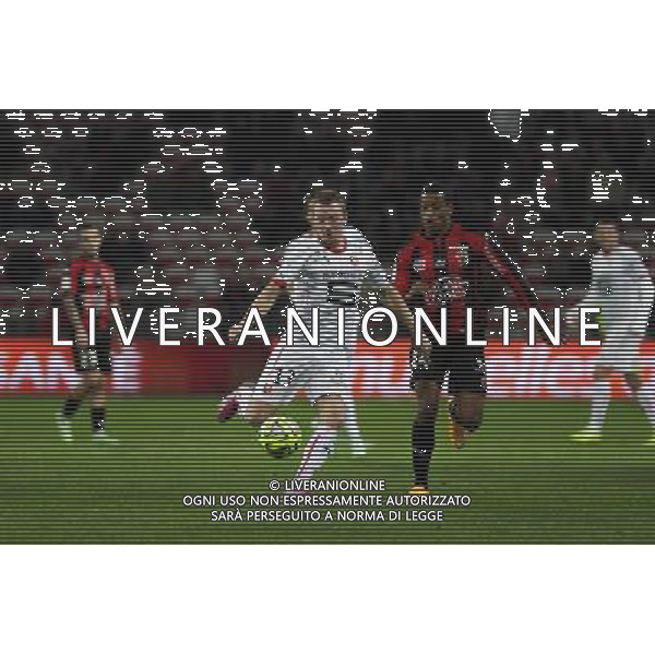Christian BRULS / Alassane PLEA - 03.12.2014 - Nice / Rennes - 16eme journee de Ligue 1 Photo : Jean Christophe Magnenet / Icon Sport /AGENZIA ALDO LIVERANI SAS - ITALY ONLY - EDITORIAL USE ONLY