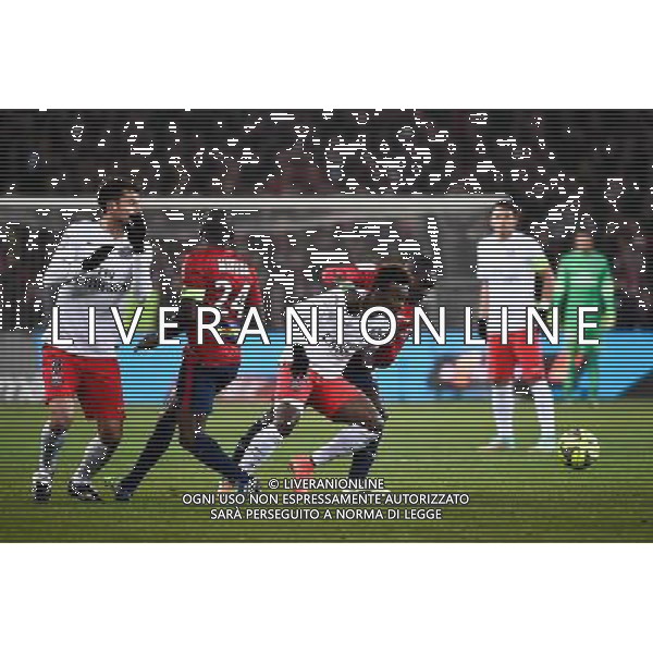 Jean Christophe BAHEBECK / Rio MAVUBA - 03.12.2014 - Lille / Paris Saint Germain - 16eme journee de Ligue 1 Photo : Fred Porcu / Icon Sport /AGENZIA ALDO LIVERANI SAS - ITALY ONLY - EDITORIAL USE ONLY