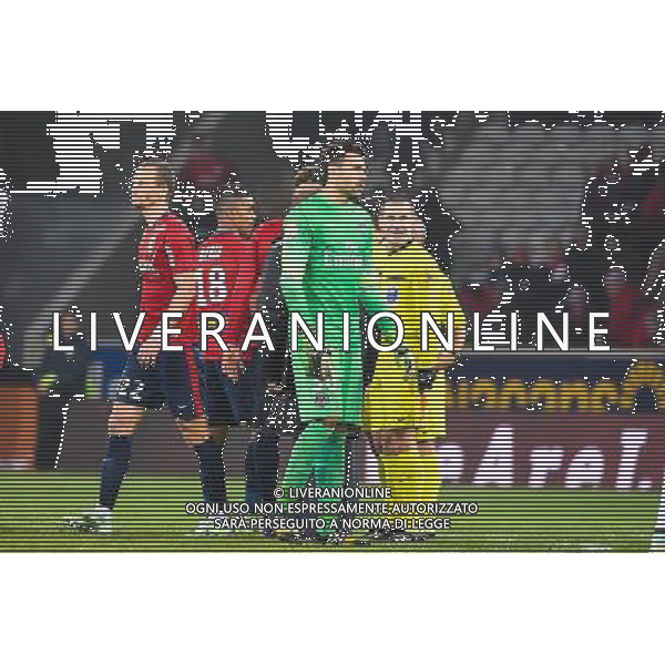 Deception Salvatore SIRIGU - 03.12.2014 - Lille / Paris Saint Germain - 16eme journee de Ligue 1 - Photo : Fred Porcu / Icon Sport /AGENZIA ALDO LIVERANI SAS - ITALY ONLY - EDITORIAL USE ONLY