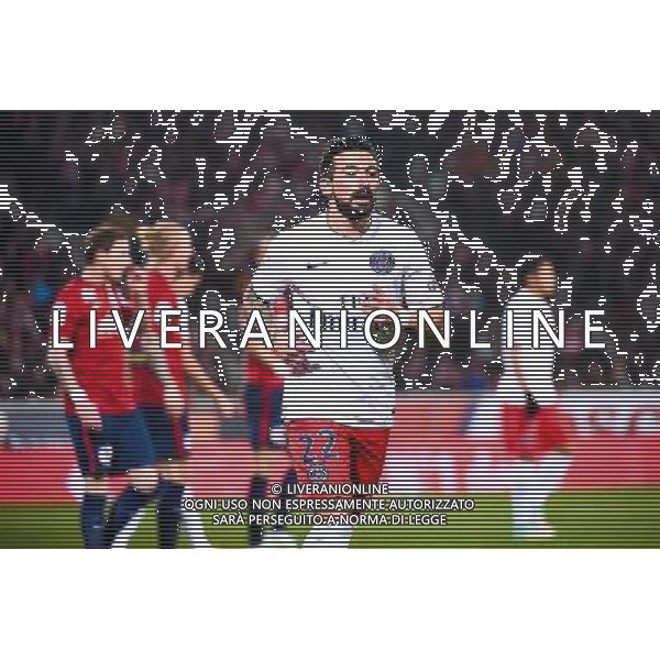 Ezequiel LAVEZZI - 03.12.2014 - Lille / Paris Saint Germain - 16eme journee de Ligue 1 - Photo : Fred Porcu / Icon Sport /AGENZIA ALDO LIVERANI SAS - ITALY ONLY - EDITORIAL USE ONLY
