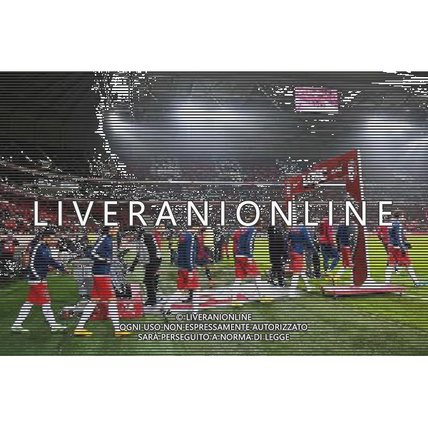 Illustration Entree des joueurs Grand Stade de Lille - 03.12.2014 - Lille / Paris Saint Germain - 16eme journee de Ligue 1 - Photo : Fred Porcu / Icon Sport /AGENZIA ALDO LIVERANI SAS - ITALY ONLY - EDITORIAL USE ONLY