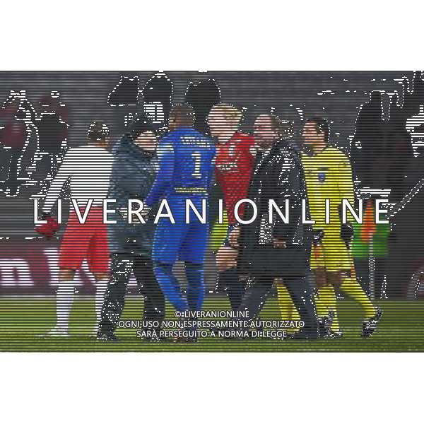 Jean Pierre MOTTET / Vincent ENYEAMA - 03.12.2014 - Lille / Paris Saint Germain - 16eme journee de Ligue 1 - Photo : Fred Porcu / Icon Sport /AGENZIA ALDO LIVERANI SAS - ITALY ONLY - EDITORIAL USE ONLY