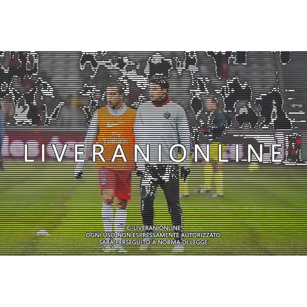 Lucas MOURA / Thiago SILVA - 03.12.2014 - Lille / Paris Saint Germain - 16eme journee de Ligue 1 - Photo : Fred Porcu / Icon Sport /AGENZIA ALDO LIVERANI SAS - ITALY ONLY - EDITORIAL USE ONLY