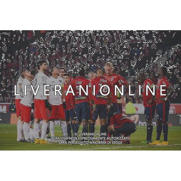 Marco VERRATTI / Javier PASTORE / Thiago SILVA - 03.12.2014 - Lille / Paris Saint Germain - 16eme journee de Ligue 1 - Photo : Fred Porcu / Icon Sport /AGENZIA ALDO LIVERANI SAS - ITALY ONLY - EDITORIAL USE ONLY