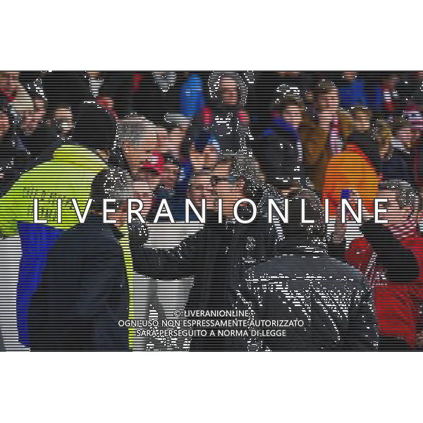 Rene GIRARD / Laurent BLANC - 03.12.2014 - Lille / Paris Saint Germain - 16eme journee de Ligue 1 - Photo : Fred Porcu / Icon Sport /AGENZIA ALDO LIVERANI SAS - ITALY ONLY - EDITORIAL USE ONLY