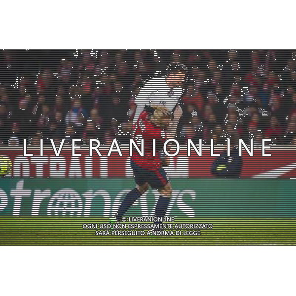 Thiago MOTTA / Simon KJAER - 03.12.2014 - Lille / Paris Saint Germain - 16eme journee de Ligue 1 - Photo : Fred Porcu / Icon Sport /AGENZIA ALDO LIVERANI SAS - ITALY ONLY - EDITORIAL USE ONLY