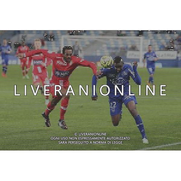 Kassim ABDALLAH / Christopher MABOULOU - 03.12.2014 - Bastia / Evian Thonon - 16eme journee de Ligue 1 Photo : Michel Maestracci / Icon Sport /AGENZIA ALDO LIVERANI SAS - ITALY ONLY - EDITORIAL USE ONLY