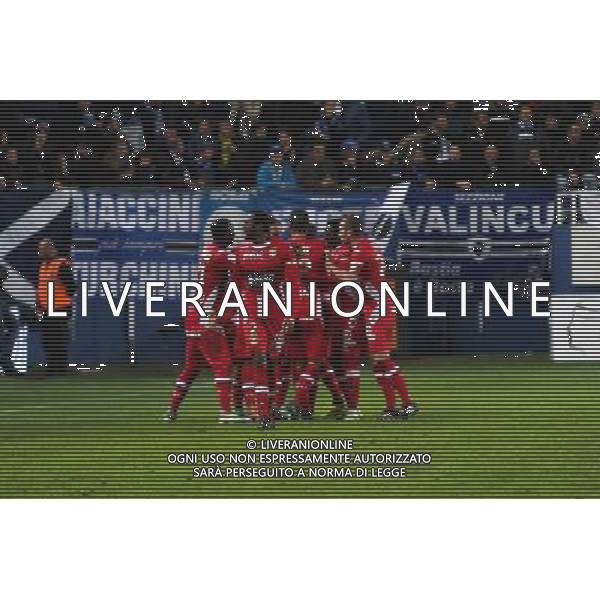 Joie Evian - 03.12.2014 - Bastia / Evian Thonon - 16eme journee de Ligue 1 Photo : Michel Maestracci / Icon Sport /AGENZIA ALDO LIVERANI SAS - ITALY ONLY - EDITORIAL USE ONLY