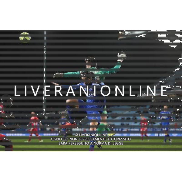 Francois MODESTO / Jesper HANSEN - 03.12.2014 - Bastia / Evian Thonon - 16eme journee de Ligue 1 Photo : Michel Maestracci / Icon Sport /AGENZIA ALDO LIVERANI SAS - ITALY ONLY - EDITORIAL USE ONLY