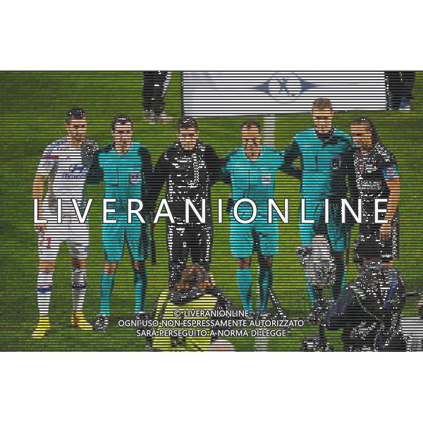 ARBITRES / Maxime GONALONS / Said ENNJIMI / Mickael TACALFRED - 04.12.2014 - Lyon / Reims - 16eme journee de Ligue 1 Photo : Jean Paul Thomas / Icon Sport AG ALDO LIVERANI SAS ONLY ITALY