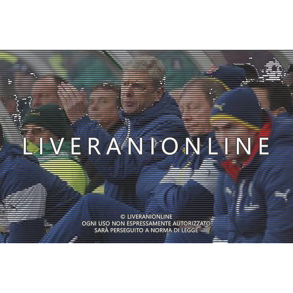 Arsenal\'s Manager Arsene Wenger Photographer Mick Walker/CameraSport Football - Barclays Premiership - Stoke City v Arsenal - Saturday 6th December 2014 - Britannia stadium - Stoke © CameraSport - 43 Linden Ave. Countesthorpe. Leicester. England. LE8 5PG - Tel: +44 (0) 116 277 4147 - admin@camerasport.com - www.camerasport.com AG ALDO LIVERANI SAS ONLY ITALY
