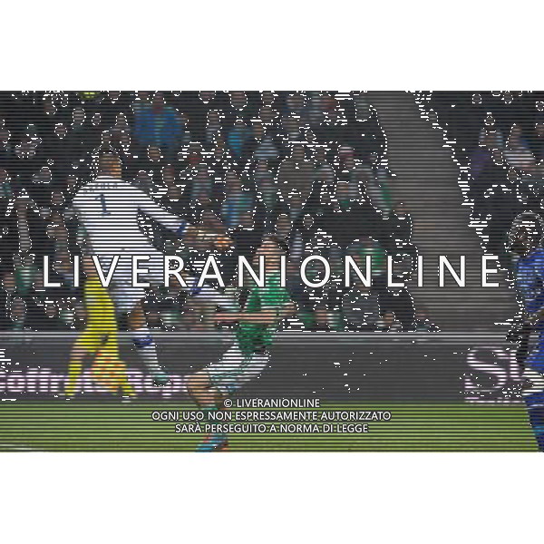 Goal Ricky VAN WOLFSWINKEL - 06.12.2014 - Saint Etienne / Bastia - 17eme journee de Ligue 1 - Photo : Jean Paul Thomas / Icon Sport AG ALDO LIVERANI SAS ONLY ITALY