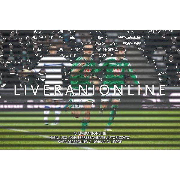 Joie Ricky VAN WOLFSWINKEL - 06.12.2014 - Saint Etienne / Bastia - 17eme journee de Ligue 1 - Photo : Jean Paul Thomas / Icon Sport AG ALDO LIVERANI SAS ONLY ITALY